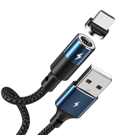 REMAX Zigie magnetni kabel USB / Micro USB 3A 1.2m, črna