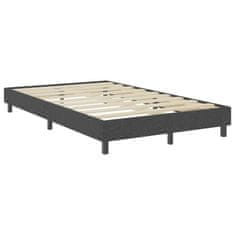 Vidaxl Boxspring postelja temno siva iz blaga 120x200 cm