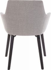 Danish Style Jedilni stol Buck (SET 2 kosa), svetlo siva