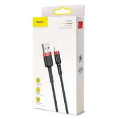 BASEUS Cafule kabel USB / Lightning QC 3.0 2A 3m, črna/rdeč