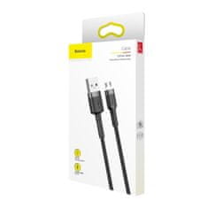 BASEUS Cafule kabel USB / Micro USB QC 3.0 2.4A 1m, črna/siva