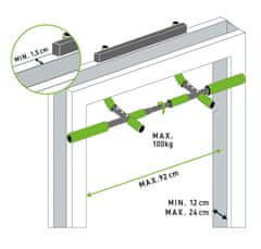 Schildkröt Doorway Multi Functions ročke za dvigovanje