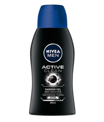 Nivea Men Active Clean gel za prhanje, 50 ml