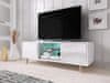 TV omarica LARS bela visoki sijaj 140 cm + LED