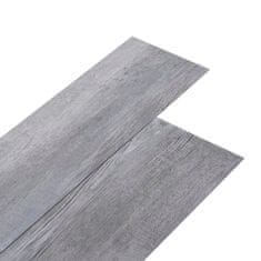 Vidaxl Samolepilne PVC talne plošče 5,21 m2 2 mm mat les sive barve