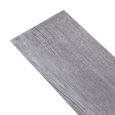 Vidaxl Samolepilne PVC talne plošče 5,21 m2 2 mm mat les sive barve