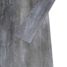 Vidaxl Samolepilne PVC talne plošče 5,21 m2 2 mm sijoče sive barve