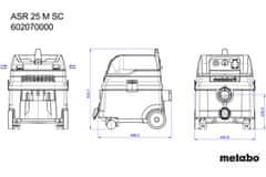 Metabo večnamenski industrijski sesalnik ASR 25 M SC (602070000)