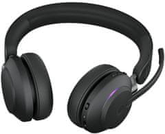 Jabra brezžične slušalke Evolve2 65, USB-A Black MS Teams Stereo