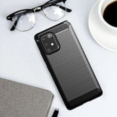 MG Carbon Case Flexible silikonski ovitek za Samsung Galaxy S10 Lite, črna