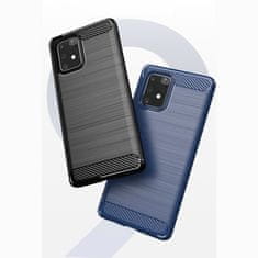 MG Carbon Case Flexible silikonski ovitek za Samsung Galaxy S10 Lite, črna