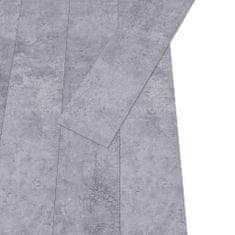 Greatstore PVC talne plošče 5,26 m2 2 mm cementno sive