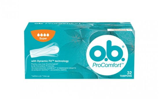 o.b. Pro Comfort tamponi, Super, 32 kosov