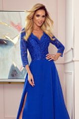 Numoco Ženska večerna obleka Amber kraljevsko modra XXL