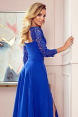 Numoco Ženska večerna obleka Amber kraljevsko modra XXL