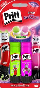  Pritt Neon lepilo v stiku, 2 x 20 g, roza in zeleno 