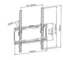 Blow nosilec za TV 76-861, 81,28-139,7 cm, črn