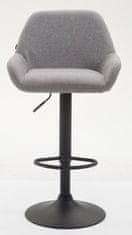 BHM Germany Barski stolček Brag (SET 2 kosa), tekstilna tkanina, črna