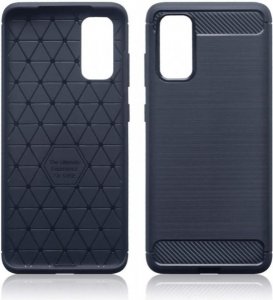 Ovitek za Samsung Galaxy S20 G980, silikonski, mat karbon, črn
