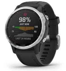 Garmin fenix 6S Solar športna ura, črno-srebrna