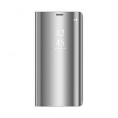 Onasi Clear View ovitek za Huawei Y6p, preklopni, srebrn