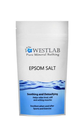 Westlab Epsom sprostitvena sol 1kg, sprostitev po športu in naporu (magnezij)