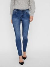 Vero Moda Ženske ozke kavbojke VMTANYA 10222531 Srednje Blue Denim (Velikost XS/32)