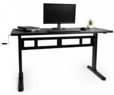 Sit-Stand nastavljiva delovna miza, črna (VONTV-3000169)