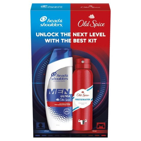 Old Spice Head & Shoulders Men Ultra Old Spice šampon 270 ml + Old Spice Whitewater deodorant 150 ml