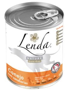 Lenda Nature Grain Free pasja hrana, konzerva, zajec, 400 g