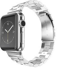 Jekleni trak za Apple Watch - srebrn 42/44/45/49 mm