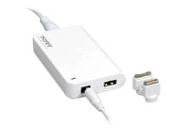 Port Designs napajalnik za Apple, 60W + USB, bel