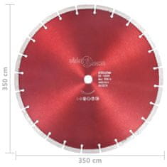 Vidaxl Diamantni rezalni disk iz jekla 350 mm