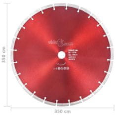 Vidaxl Diamantni rezalni disk iz jekla 350 mm