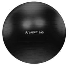 LIFEFIT AntiBurst gimnastična žoga, 85 cm, črna