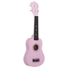 Vidaxl Otroški ukulele soprano s torbo roza 21"