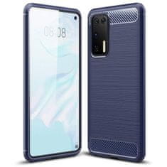 MG Carbon Case Flexible silikonski ovitek za Huawei P40, modra