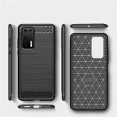 MG Carbon Case Flexible silikonski ovitek za Huawei P40, modra