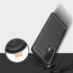 MG Carbon Case Flexible silikonski ovitek za Huawei P40, modra