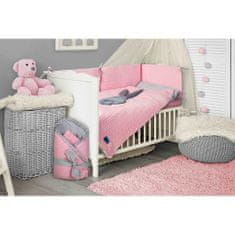 BELISIMA Ovitek z lokom Rabbit pink-grey