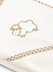 Sensillo Otroška brisača Sheep 80x80 cm bež