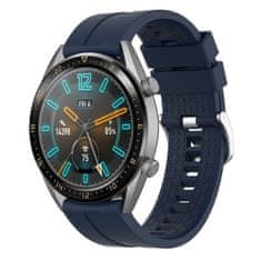 BStrap Silicone Cube pašček za Huawei Watch GT 42mm, navy blue