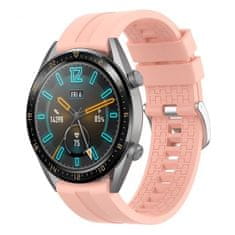 BStrap Silicone Cube pašček za Huawei Watch GT 42mm, sand pink