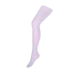 NEW BABY Otroške nogavice iz mikrovlaken vijolične barve s sijajem - 92 (18-24m)