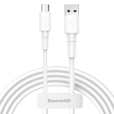 BASEUS Durable kabel USB / Micro USB 2.4A 1m, bela