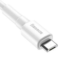 BASEUS Durable kabel USB / Micro USB 2.4A 1m, bela