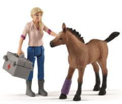 Schleich obisk kobile in žrebeta pri veterinarki 42486