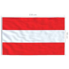 Vidaxl Avstrijska zastava 90x150 cm