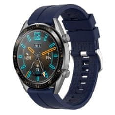 BStrap Silicone Cube pašček za Huawei Watch GT 42mm, dark blue