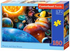 Castorland Puzzle Planeti in njihove lune 180 kosov